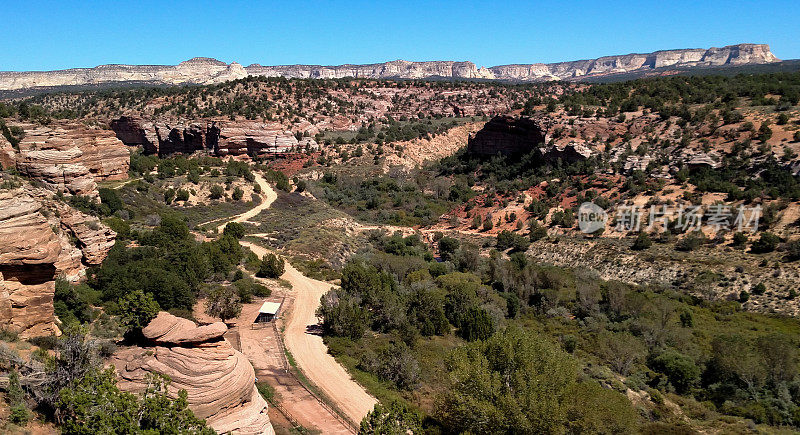 白色悬崖，大阶梯-埃斯卡兰特国家纪念碑，Kanab Creek犹他州